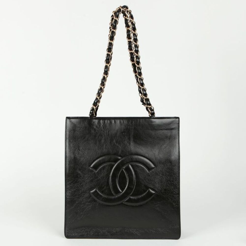 Cc Logo Shopper Tote Shoulder Bag